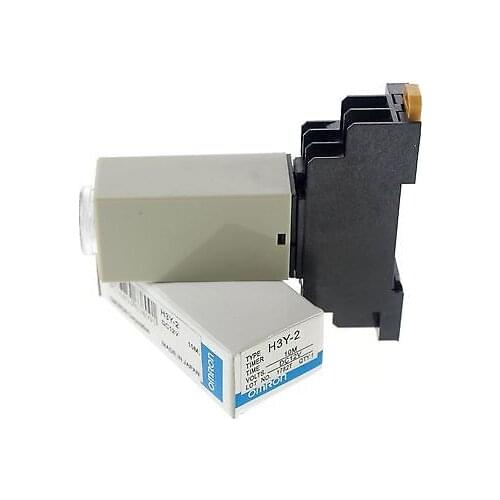 Max 10m 12VDC H3Y-2 Power On 3A Time Delay Relay Solid-State DPDT With Socket