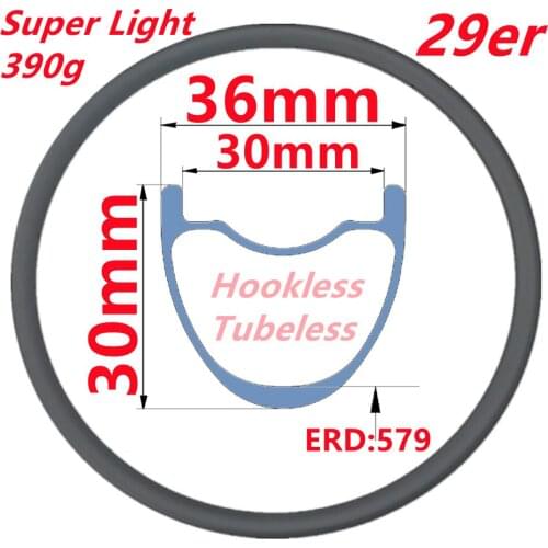 Matte Glossy Carbon Rims Factory Quick Sale Carbon MTB Wheel Rim 29er Carbon Wheels Rim Super Light MTB Bicycle Wheel Rims