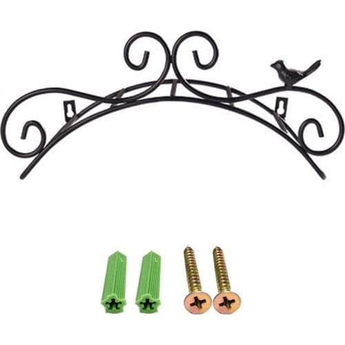 Garden Hose Metal Holder Decorative Cast Iron Antique Wall Mount Bracket Pipe Hanging Hanger Storage Rack Rustic Shelf
