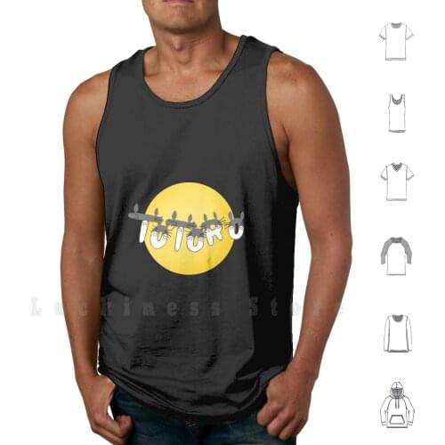 My Neighbor Totoro Hand - Lettered Illustration tank tops vest sleeveless Totoro My Neighbor Totoro Cute