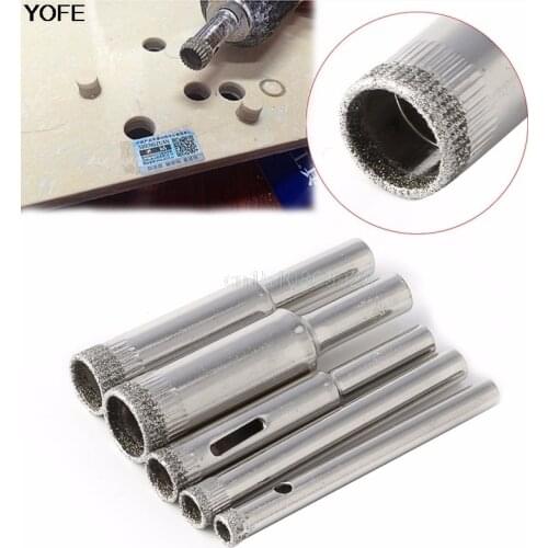 Hole Saw Drill Bits Set Tile Ceramic Cutter Glass Marble 5mm-12mm 5 Pcs Diamond