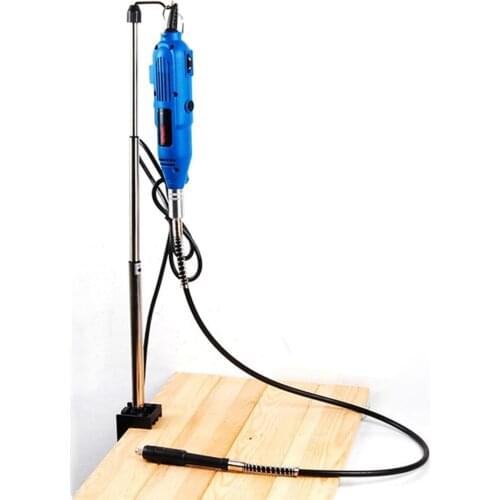 Hanging Bracket Clamp-On Support Stand Telescopic Adjustable Dremel Holder Drill Grinder Power Tool Accessories