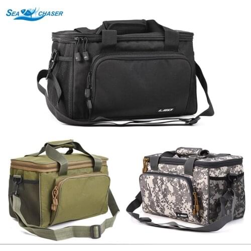 Portable Fishing Bag Multifunctional Lure Fishing Tackle Pack Outdoor Shoulder Bags 36*22*23 cm Travel Fishing Tackle bag