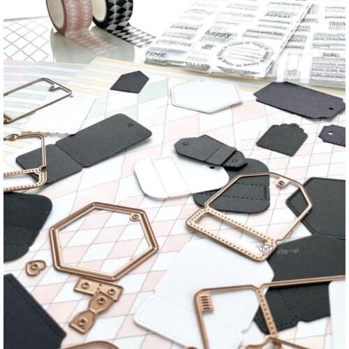 Mmao Crafts Metal Steel Cutting Dies Various tag decorations Stencil For DIY Scrapbooking Paper/photo Cards Embossing Dies