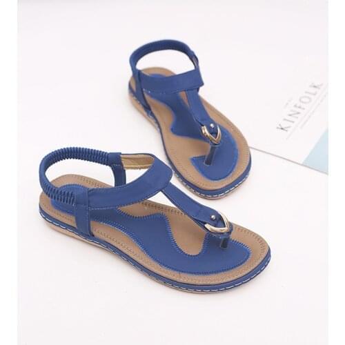 New Women Sandals Flat Heel Summer Casual Flip Flops Single Ladies Shoes Woman Soft Sole Slippers
