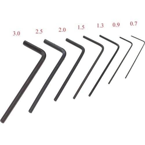 7pcs/set Mini Hexagon Hex Allen Key Set Wrench Screwdriver Hand Tool Kit Micro Hex Wrench 0.7mm-3mm