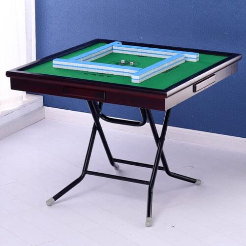 Folding Table Portable Mahjong Table Home Simple Chess Table Handcuffs Manual Dormitory Dual-use