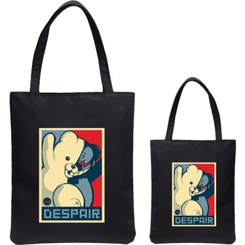 Danganronpa Shopper Bag Anime Cosplay Japanese Game Cute Sweet Print Canvas Handbag Casual Women Girl School Shoulderbag 2021
