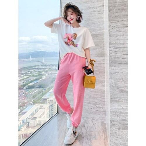 Top Quality High waist, comfortable, hot drill leg, elastic band, new summer casual pants