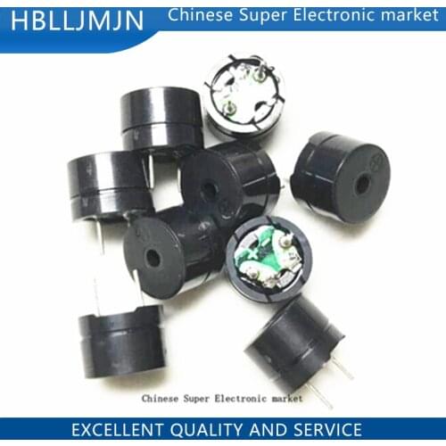 100pcs 12MM*8.5MM 12085 16R Resistance Universal Passive Buzzer electromagnetic impedance 16 ohms AC / 2KHz 3V 5V 12V Universal