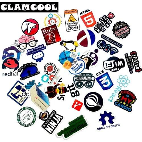 50Pcs Hacker Programmer Java Series Of Graffiti Stickers ForDIY Luggage Suitcase Skateboard Guitar Computer Decorative Furniture