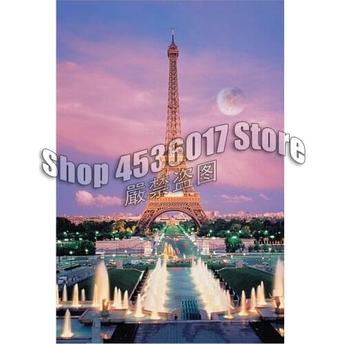 5D DIY Diamond Painting Kits Tower Scenery Full Rhinestones Cross Stitch Kits Diamond Embroidery Mosaic Pattern Paris, France