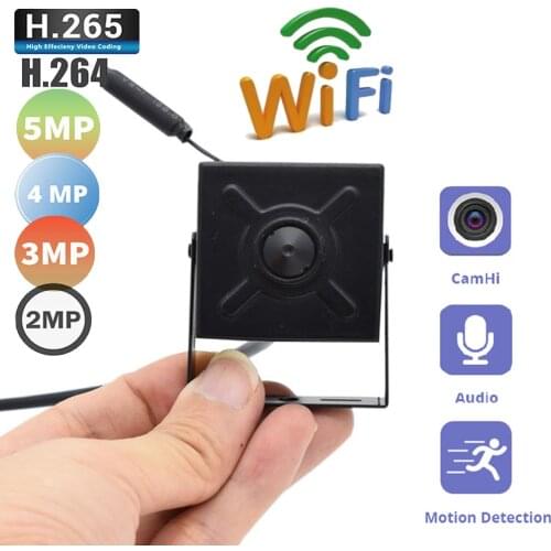 5MP POE MINI IP Camera HD Cctv Security High Definition Surveillance Support Micro SD Slot Onvif Audio POE Home Camera 3.7mm