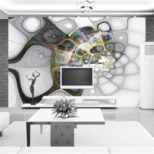Wellyu Address large mural fashion home improvement retro nostalgic abstract space TV bedroom background wall wallpaper