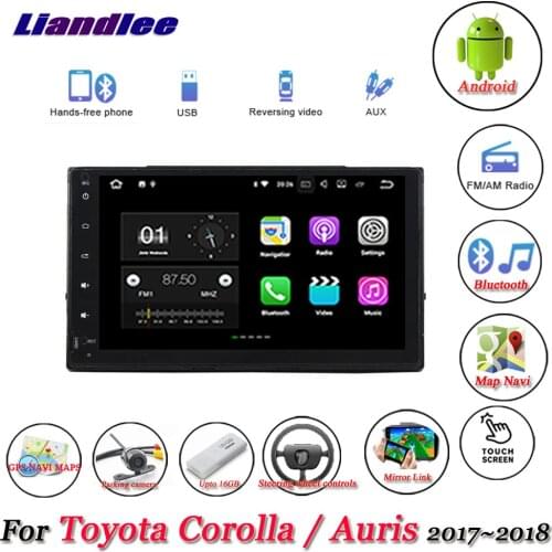 Car Android Multimedia System For Toyota Corolla/Auris 2017 2018 Radio Audio Video GPS Navigation HD Touch Screen