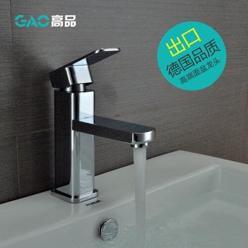Free Shipping Basin Faucet, Basin Mixer, Bathroom Faucet Water Tap, Chrome Finish Square Faucet ,Single Handle Tap, Wholesale
