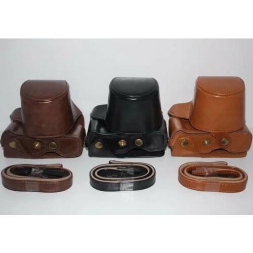 PU Camera Case For Fujifilm Fuji X-T100 XT100 Camera Camera Bag Cover With Battery Opening