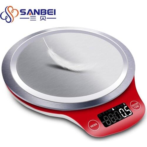 SANBEI 3000g 1g Digital Weighing Scale Pocket Electronic Jewelry Kitchen Balance Handy Pocket Weight Scale