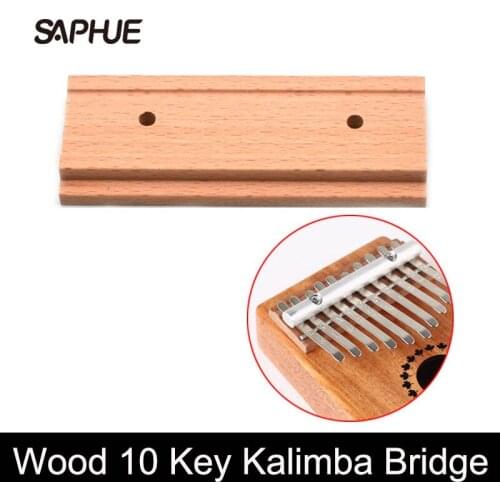 Wood 10 Key Kalimba Bridge DIY Thumb Piano Wooden Bridge Musical Instruments