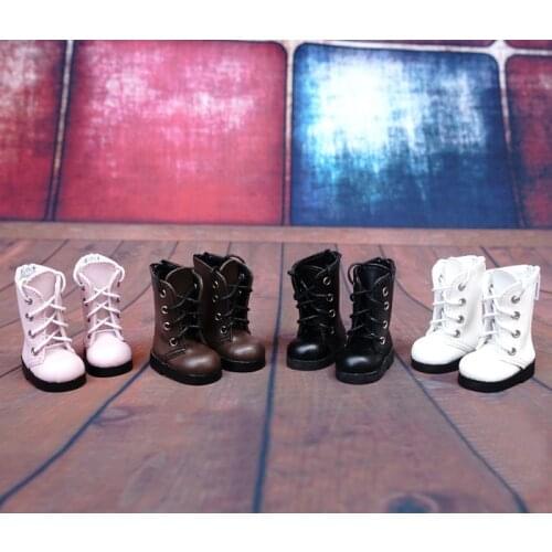 D01-P136 children handmade toy 1/3 1/4 Doll Accessories BJD/SD doll shoes colorful Bandage boots 1pair