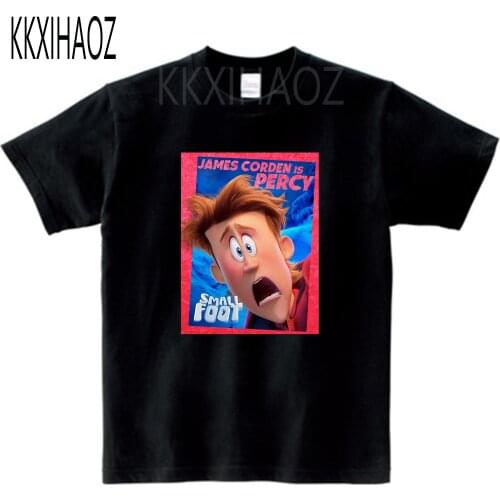 Kids Summer 2021 Anime Movie Smallfoot Short Sleeve T-Shirt Fashion Boy/Girl 100%Cotton Digital Printing Leisure Tee Tops