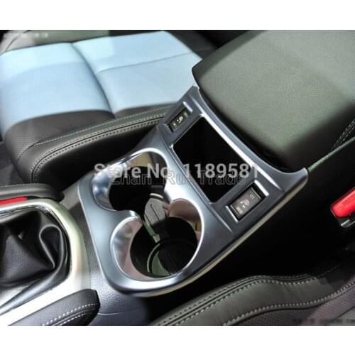 For Nissan Qashqai 2014 2015 2016 ABS Pearl Chrome Interior Cup Drink Holder Cover Trim Bezel Frame Molding Garnish