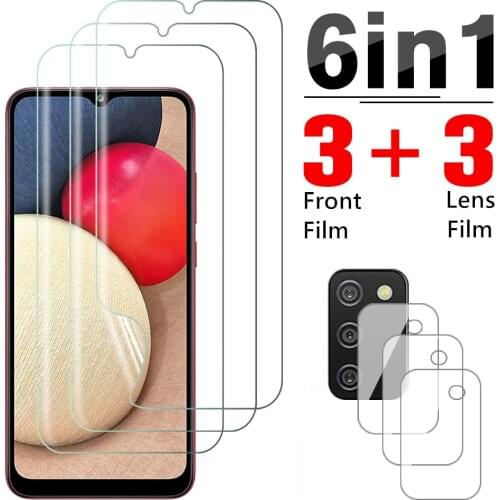 6in1 Hydrogel Film For Samsun Galaxy A02S A02 Camera Protector For Samsung A22 A32 A42 A52 A72 4g 5g A21 A21S A12 Film Not Glass