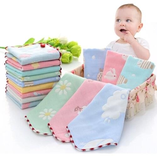 Cotton Newborn Towels Scarf Baby Nursing Swaddle Bath Towel Bibs Washcloth Handkerchief Bathing Feeding Face Washcloth Wipe