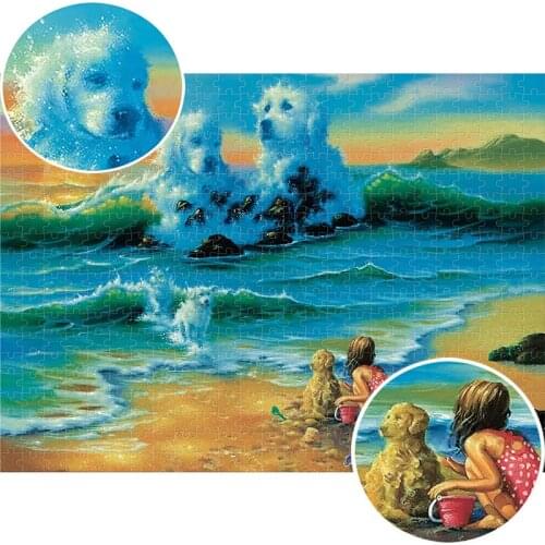 Pet Dog Gift Oversized 500 1000 1500 2000 Pieces Adult Puzzle High Quality Wooden Childrens Educational Toy Educational Gift