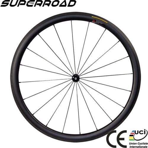 Promotion Price 20.5 mm 23 mm 25mm Wide 38mm Deep Powerway Road Bike 700C Carbon Clincher Tubeless Tubular Wheels