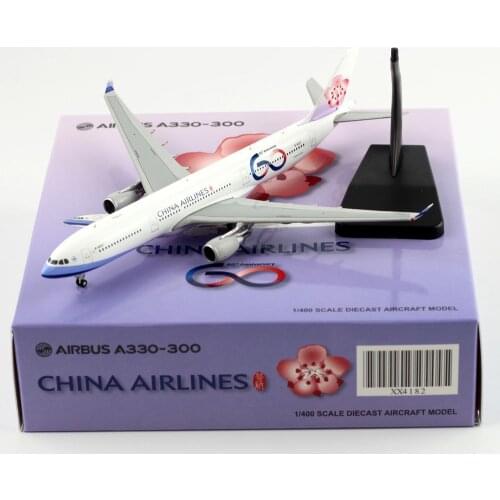 1:400 Alloy Collectible Plane Gift JC Wings XX4182 China Airlines "Skyteam" Airbus A330-300 Diecast Aircarft JET Model B-18317