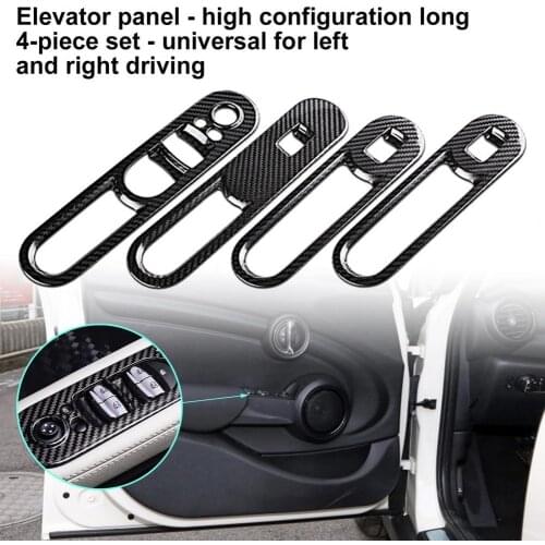 50% Hot Sales 4Pcs/Set Auto Cover Trims Convenient Better Visual Effects Carbon Fiber Long Car Lifter Panel Sticker for MINI F54