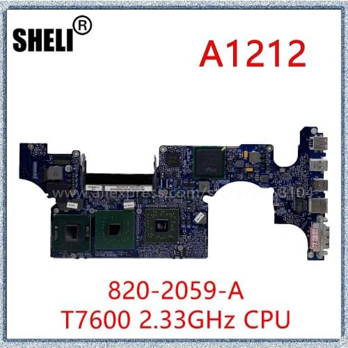 SHELI For A1212 Logic Board For Macbook Pro 17" With T7600 2.33GHz CPU 820-2059-A 661-4235 2006 Motherboard