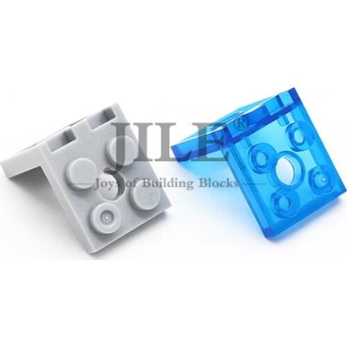 Moc Right Angle Bracket 4 + 4 with 2 Holes 3956 Figures DIY Enlighten Building Block Bricks Parts Compatible Assembles Particles