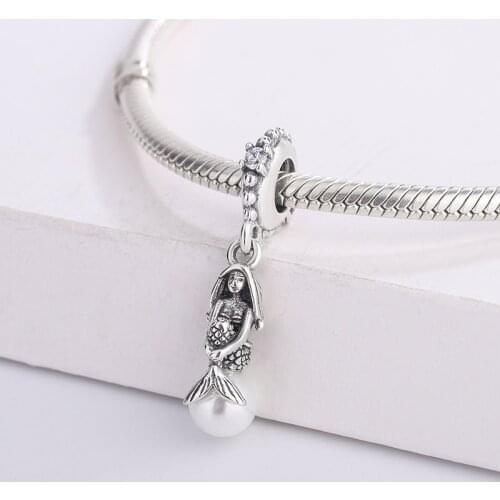 Fashion Jewelry 925 Sterling Silver Luminous Dangle Charm Fits European Style Jewelry Bracelets & Necklace For Pandora