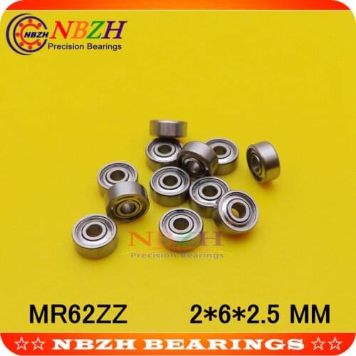 MR62ZZ R-620ZZ 2x6x2.5 mm Deep groove ball bearing Miniature bearing High qualit MR62Z SMR62ZZ MR62 2*6*2.5