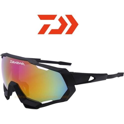 2021 Daiwa New Men Cycling Polarized Fishing Glasses Summer Outdoor Mountaineering Fashionable Colorful Film Sports Sunglasses