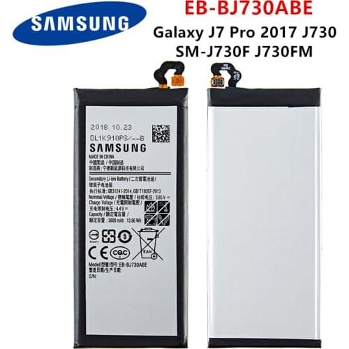 SAMSUNG Orginal EB-BJ730ABE 3600mAh Battery For Samsung Galaxy J7 Pro 2017 SM-J730 SM-J730FM J730F/G J730DS J730GM J730K