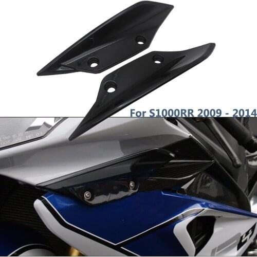 Front Fender Spoiler Winglets Fairing Panel Cover Case Side Wing For BMW S1000RR 2009 - 2014 S1000RR HP4 S 1000 RR Carbon Fiber