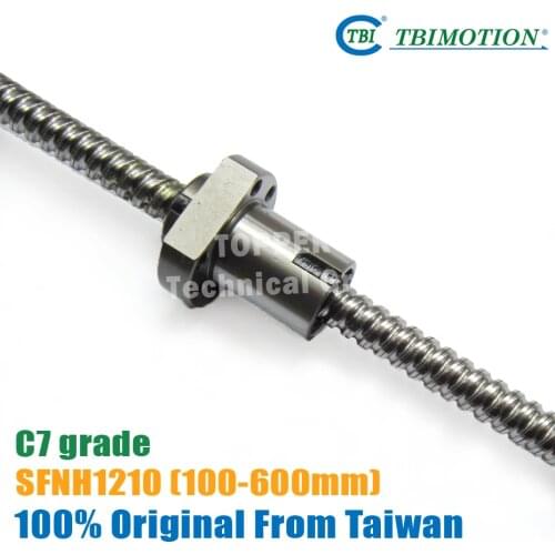 Taiwan TBI SFS1210 Rolled Ball screws 230/350/400/500/600mm C7 +1210 nut for linear CNC Router Parts with end machined SFNH1210