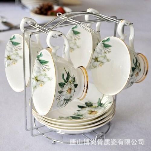 Simple Creative Luxury Tea Coffee Cup Set Travel Couple Turkish Coffee Cups Bone China Ceramics Tazas De Cafe Drinkware DE50BD