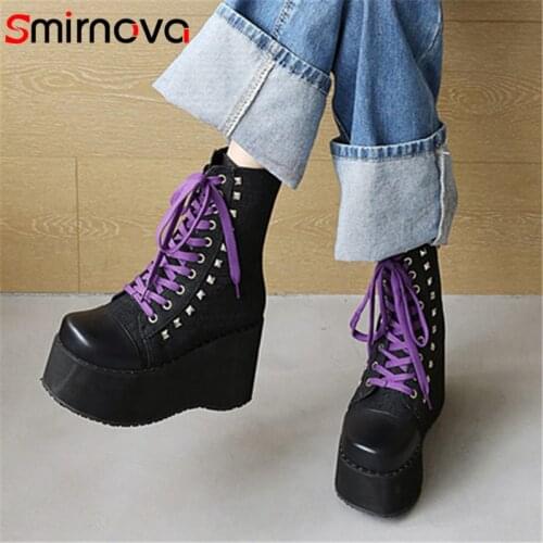 Smirnova Women's Wedge Ankle Boots