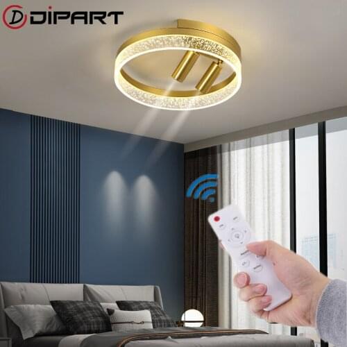 Modern Led Ceiling Lights For Living room Kitchen Modern Gold Ceiling Room Lighting Corridor Lamp Dimmable with Remote Control