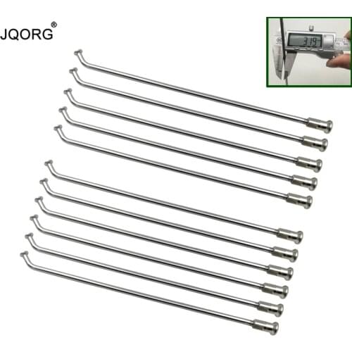 28 Pieces A Lot 10 G Diameter 3.2 mm Special Angle 304 Stainless Steel Material Spokes For Cycling Electric Motorcycle Wheel