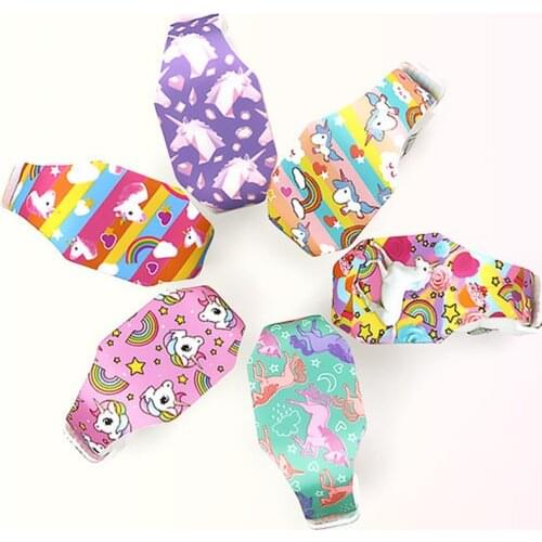 2020 Luminous Kids Watches Girls Cartoon Unicorn Pattern LED Boys Watch Silicone Strap Reloj Infantil Wristwatches