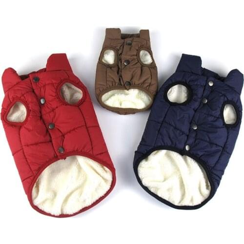 Warm Dog Clothes For Small Dog Windproof Winter Pet Coat Jacket Padded Clothes Puppy Outfit Yorkie Chihuahua Bulldog Clothes