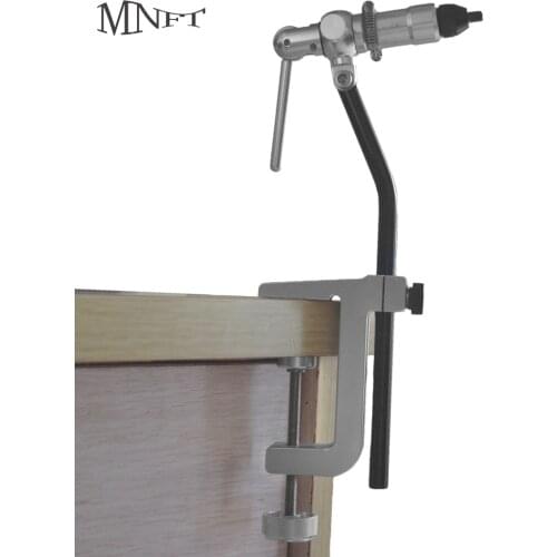 MNFT 1Set Rotary Fly Tying Vise C-Clamp With Heavy Duty Base Hook Tool For Beginner Or Fishing Travellers
