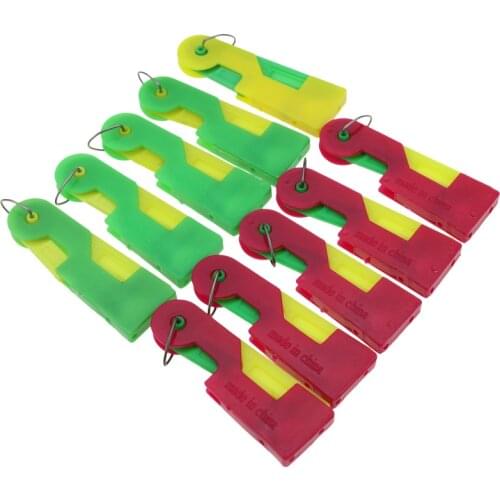 10pcs Random Color Elderly Convenient Automatic Sewing Needle Threader Thread Guide Tool