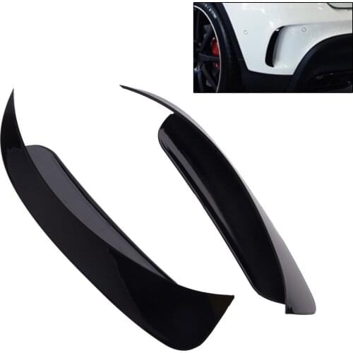 2pcs Black Car Rear Bumper Spoiler Canards Side Air Vent Cover Trim Fit For Mercedes Benz GLA 250 GLA 45 AMG 200 CGI Sport 2018
