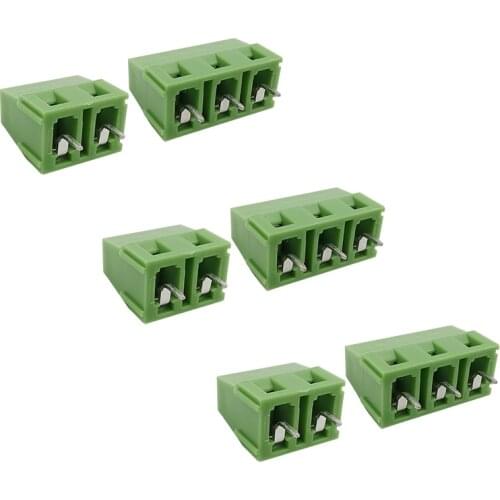 5/10/20 Pcs KF128 2Pin 3Pin 7.5mm Pitch PCB Screw Terminals Blocks Connector 300V 10A Straight Pin Spliced KF128-7.5-2P 3P